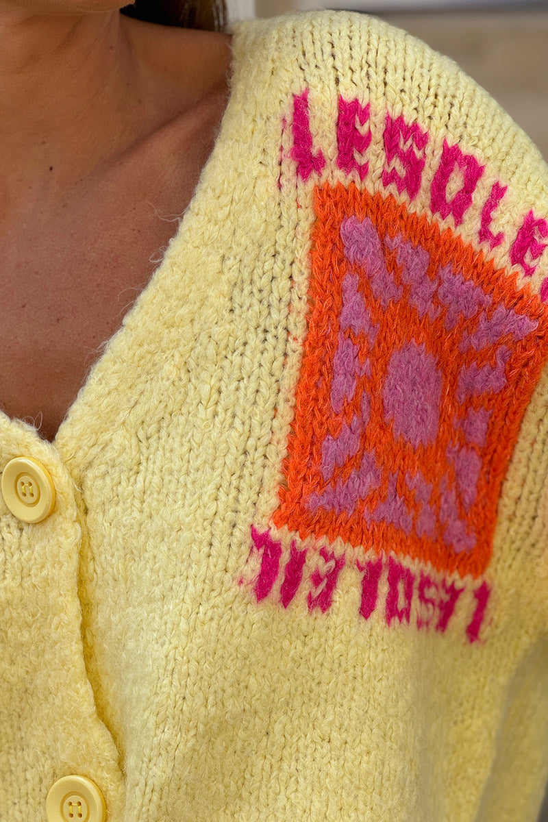 Butter pastel Knit “Le Soleil” Cardigan Jumper