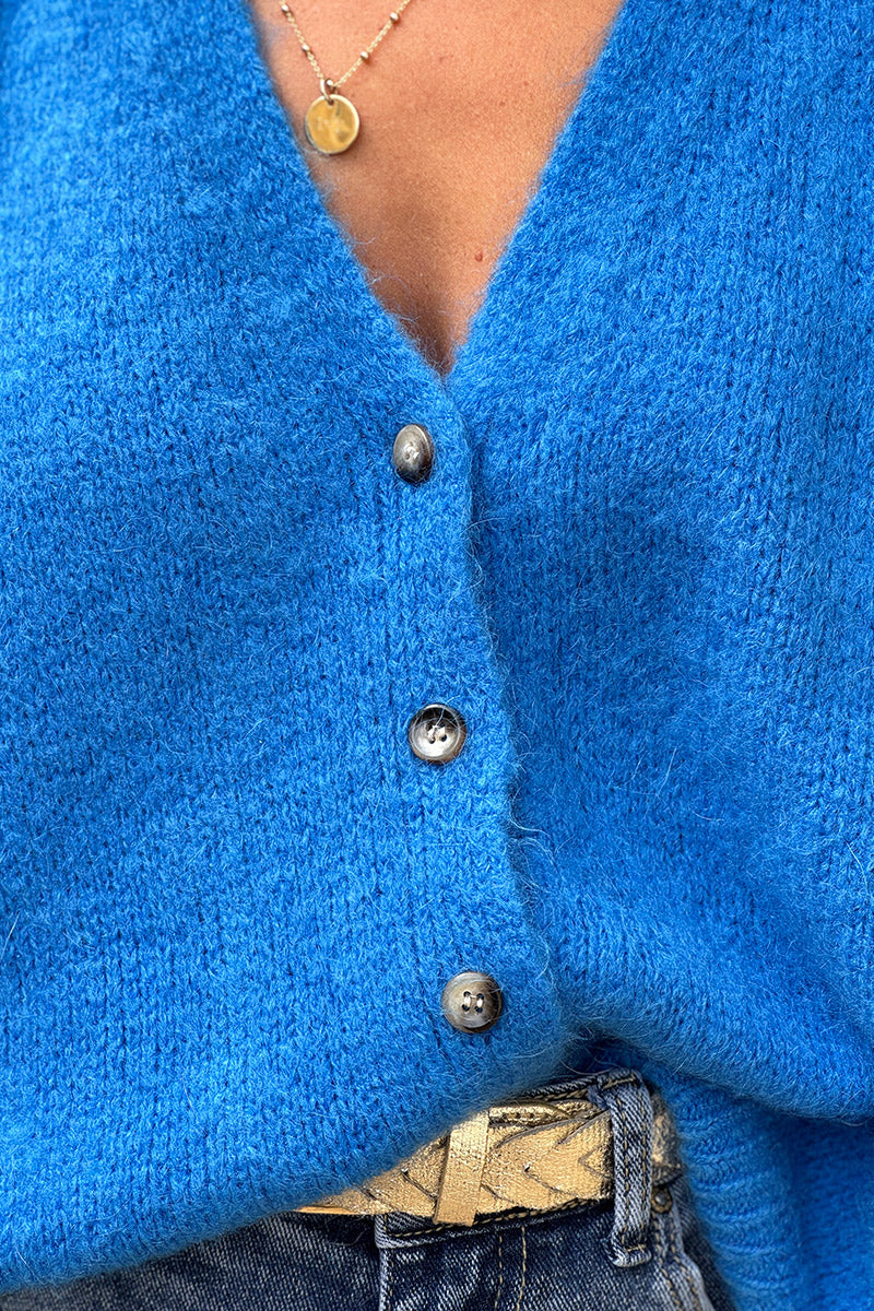 Royal blue Soft Knit Wool Blend Vest