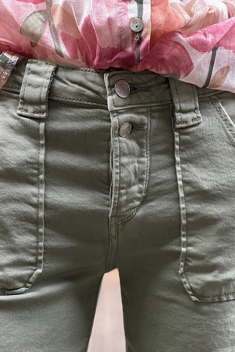 Olive Utility Jeans