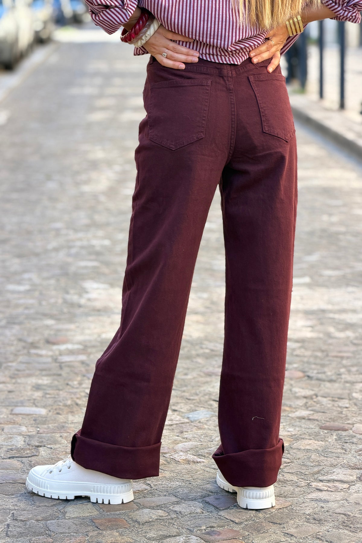 Merlot Vintage Straight-Leg Jeans