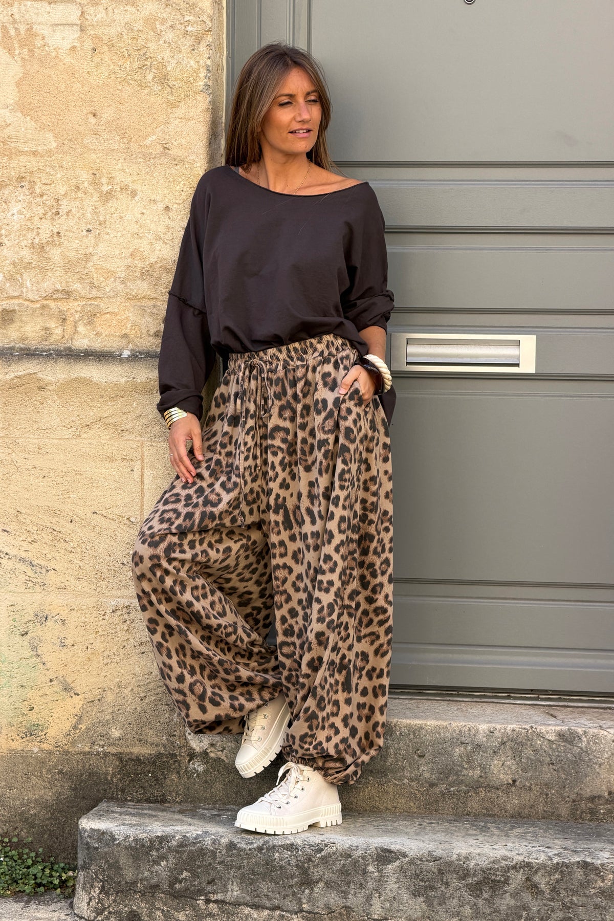 Leopard Print Luxe Lounge Joggers