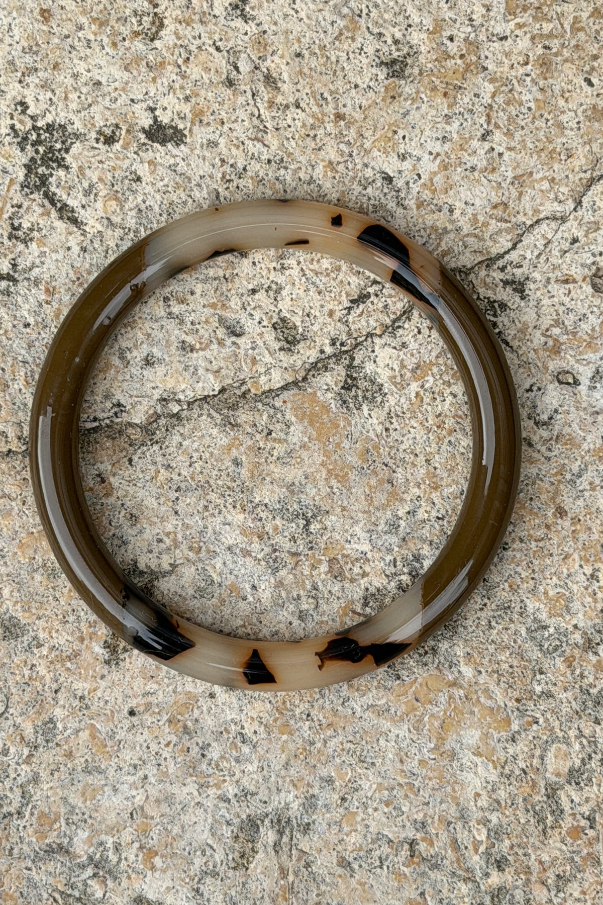 Onyx Marbled Bangle