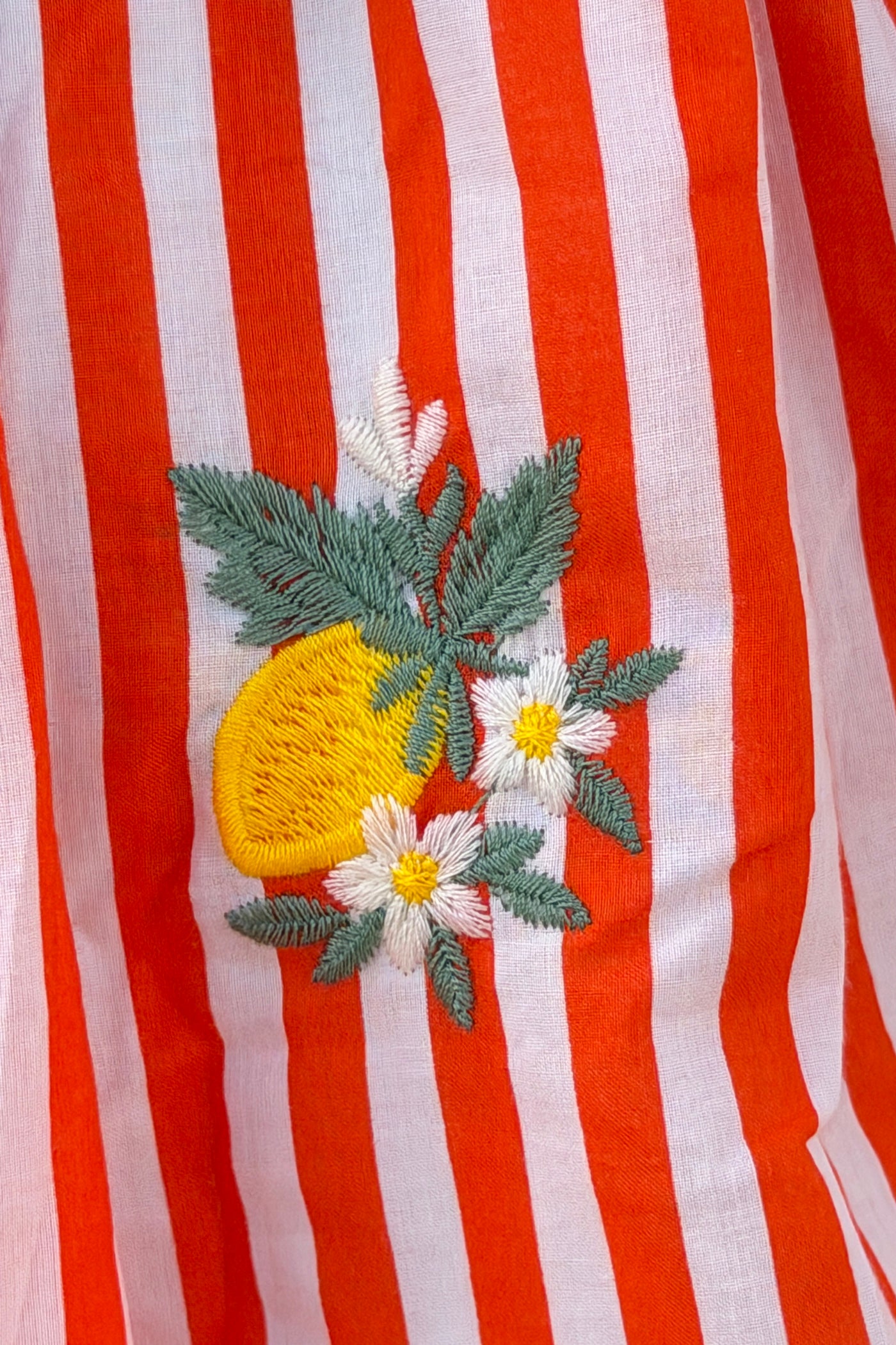 Orange Stripe Lemonade Stand Sun Dress