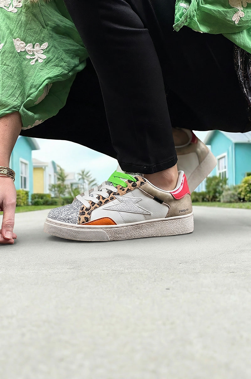 Leopard Eclectic Patchwork Sneakers