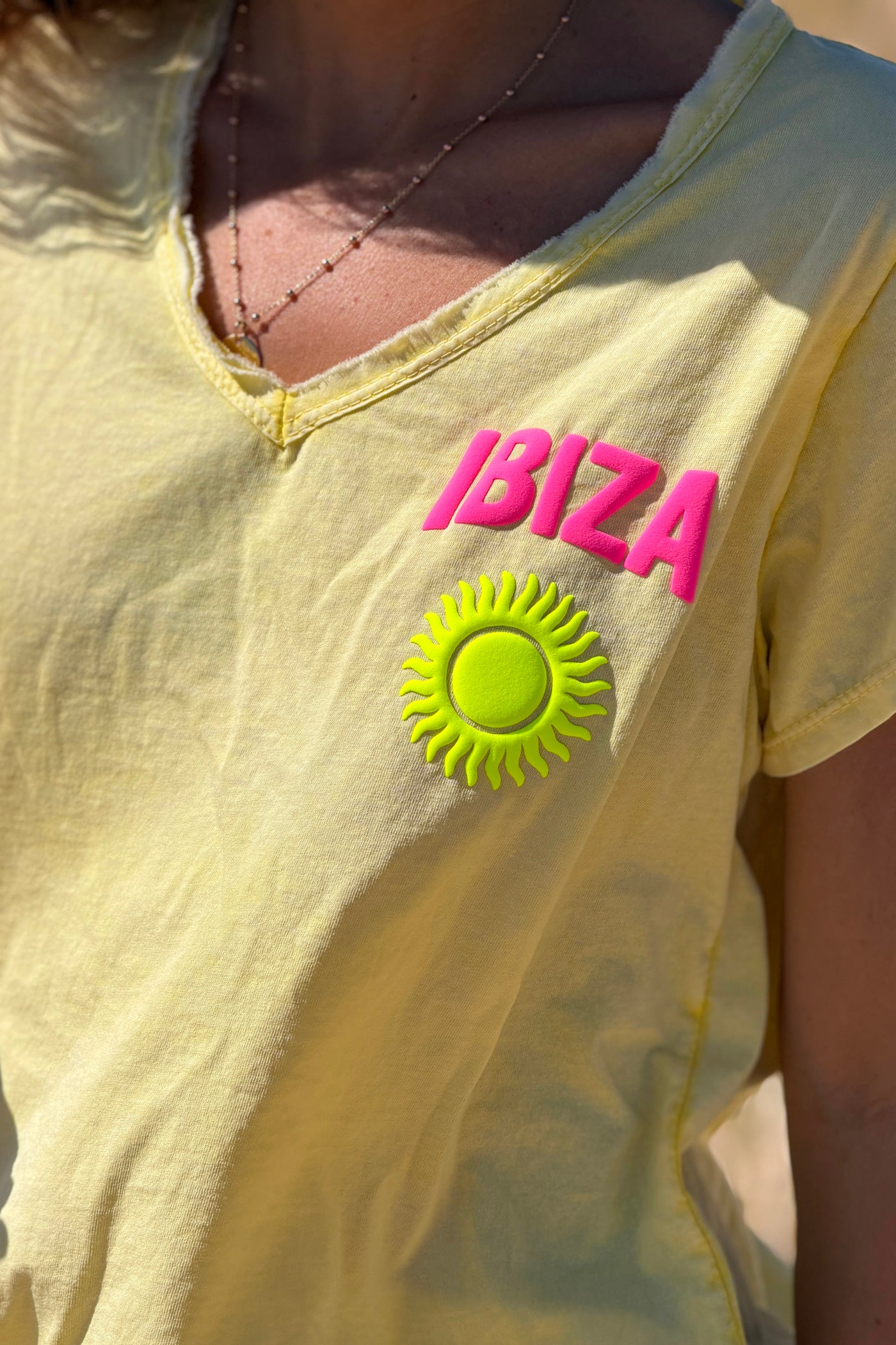 Yellow Ibiza Sun T-Shirt
