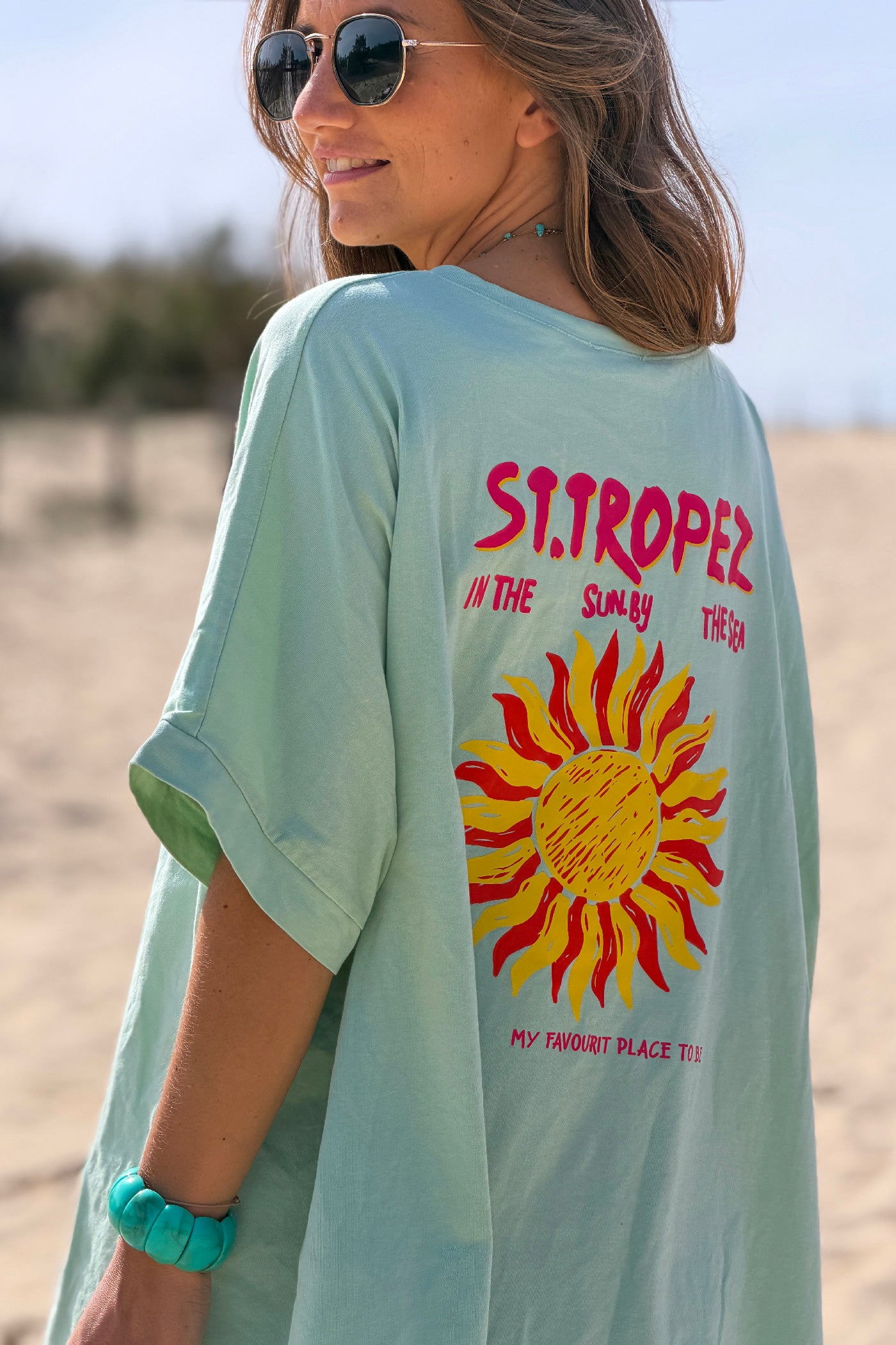 Sage St. Tropez Sun Vintage T-Shirt