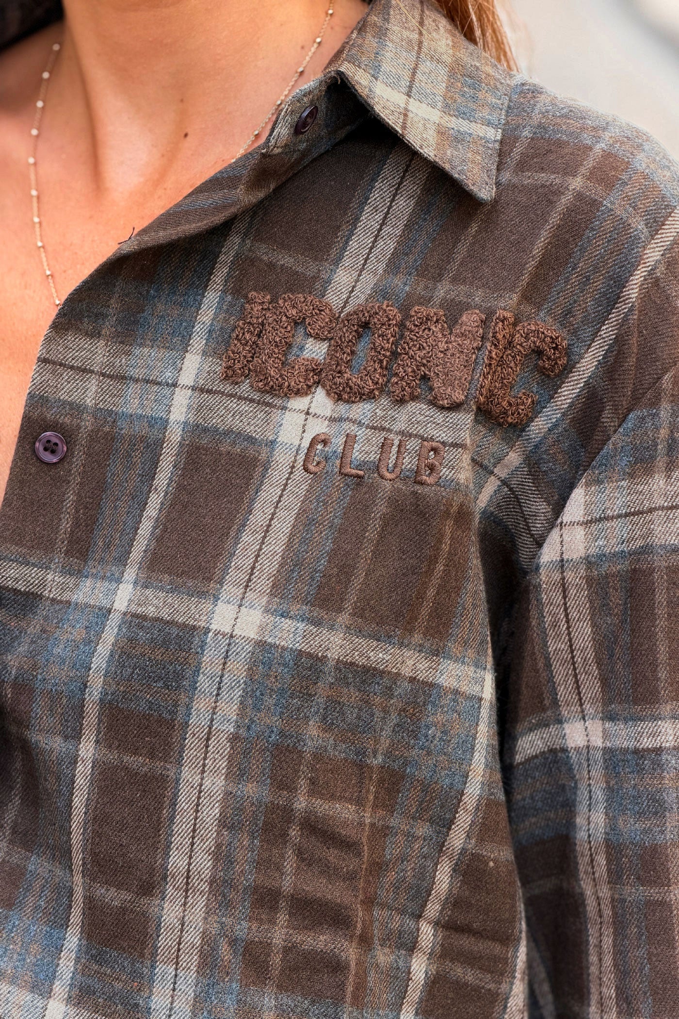 Chocolate Iconic Club Flannel Shirt
