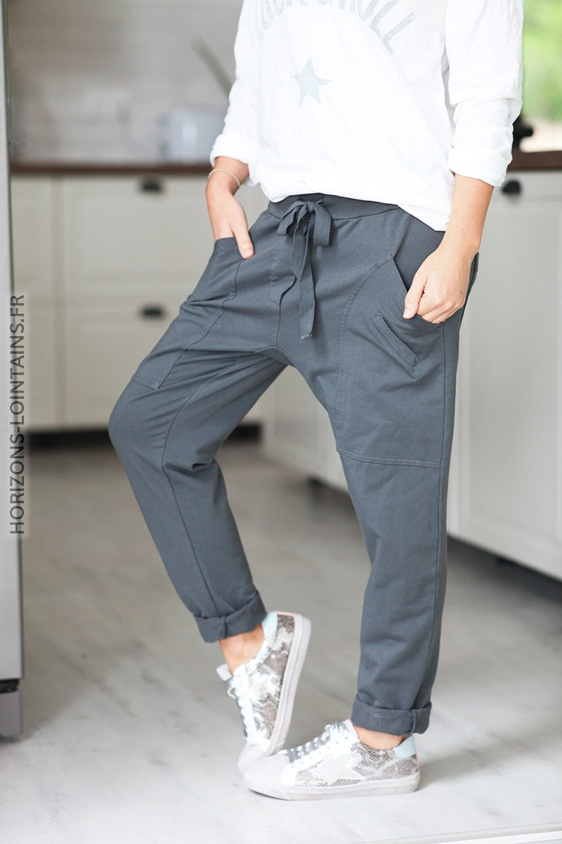 JOGGING URBAIN GRANDES POCHES DEGAINE GRIS FONCE 004 (1)