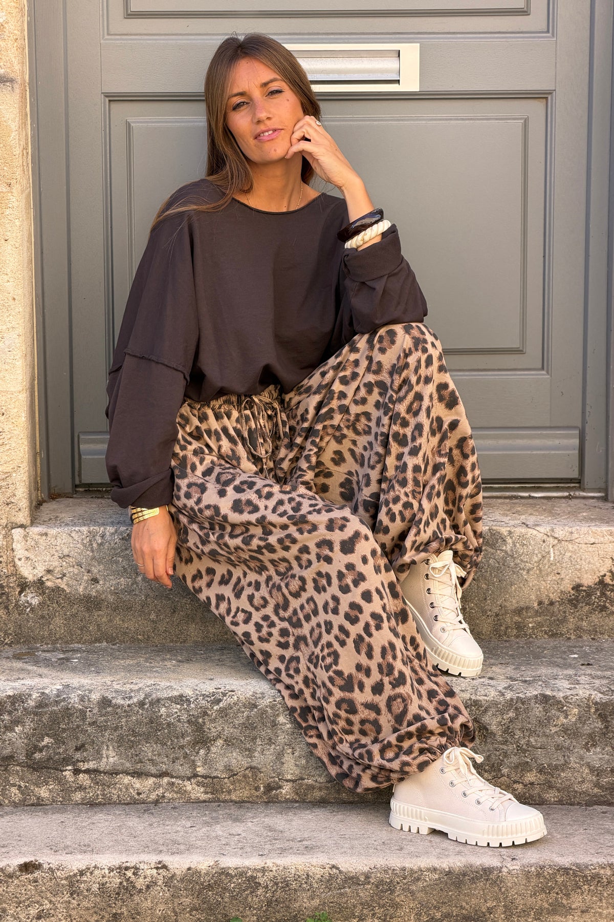 Leopard Print Luxe Lounge Joggers