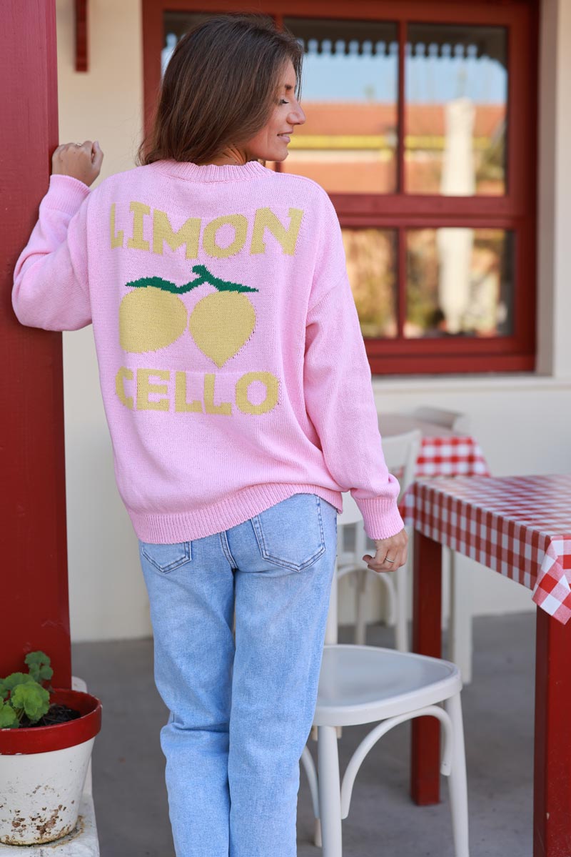 Pink Limoncello Knit Sweater