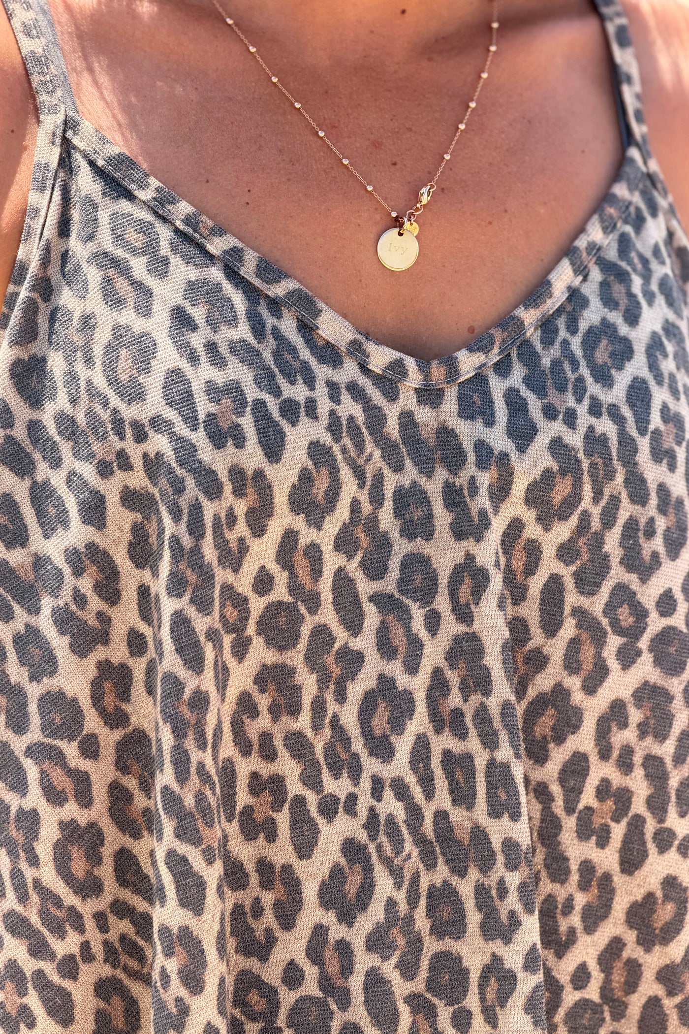 Leopard Print Tank Top
